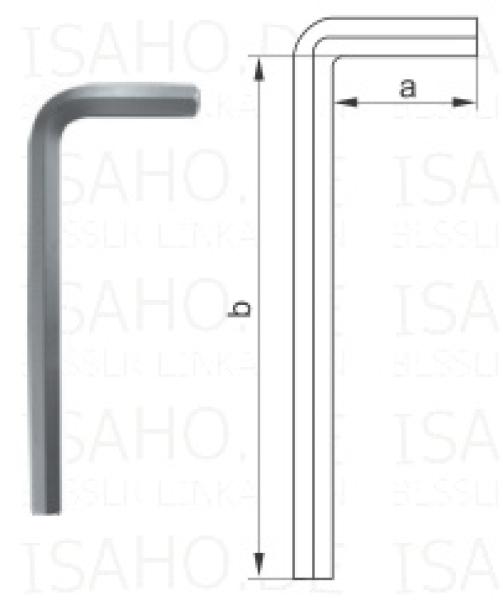 100 Stück Sechskant Winkelschraubendreher 7 mm - Spezialstahl, schwarz, Vorel