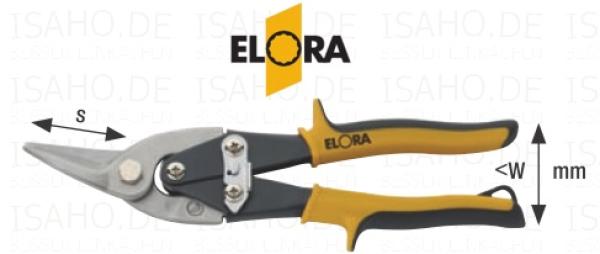 Figuren-Hebelschere Blechschere rechts - Elora 402/1-R