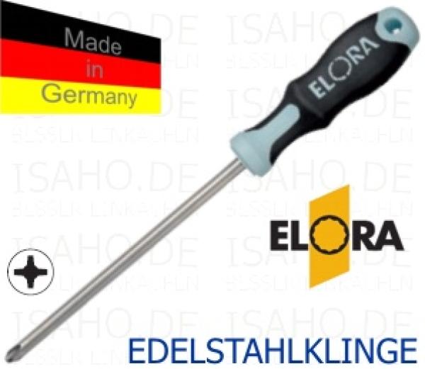 Elora Edelstahl Schraubendreher PH 3 x 150 mm - Made in Germany, 2K-Heft, 547-ST PH3