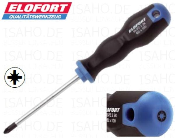 Elofort Schraubendreher PZ 3 x 150 mm - DIN 5262, Cr-V-Mo- Klinge
