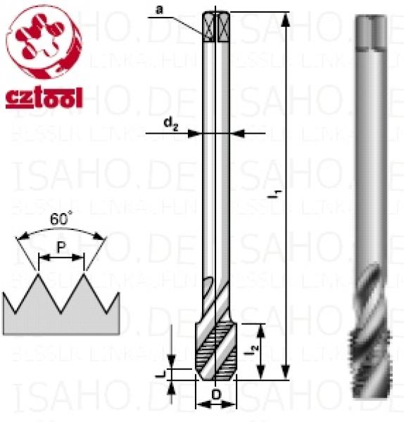 HSS Maschinengewindebohrer 35°RSP M14 x 1,5 - metr. ISO Feingewinde DIN 13, CZ-tool HSS Maschinengewindebohrer 35°RSP M14 x 1,5 - metr. ISO Feingewinde DIN 13, CZ-tool