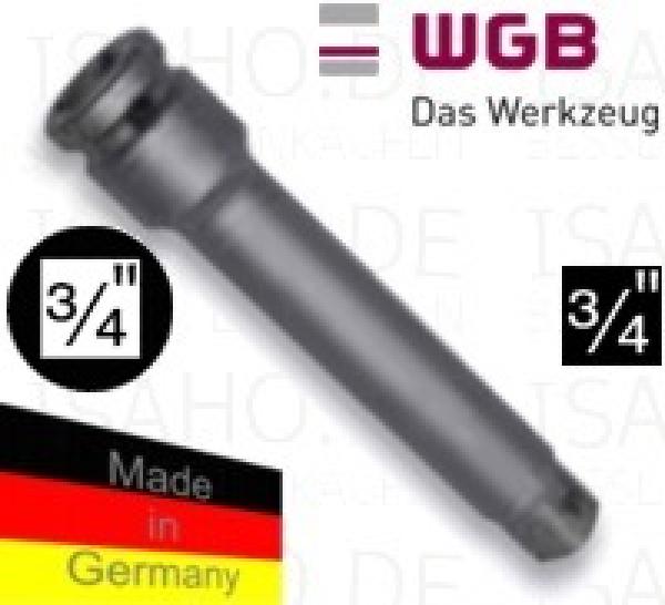 WGB Kraft- Verlängerung 3/4 Zoll 175 mm lang - beidseitig mit Bohrung, Spezialstahl