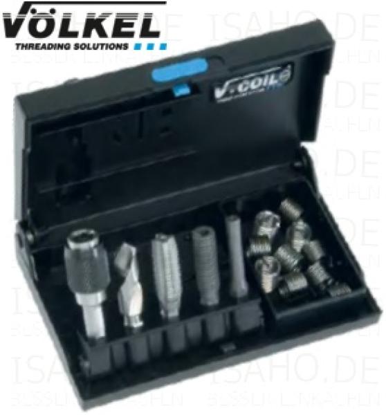 Gewindereparatur-Satz M2,5 x 0,45 V-COIL rapid - 15-teilig, 1,5 D-Einsätze, Völkel 04303