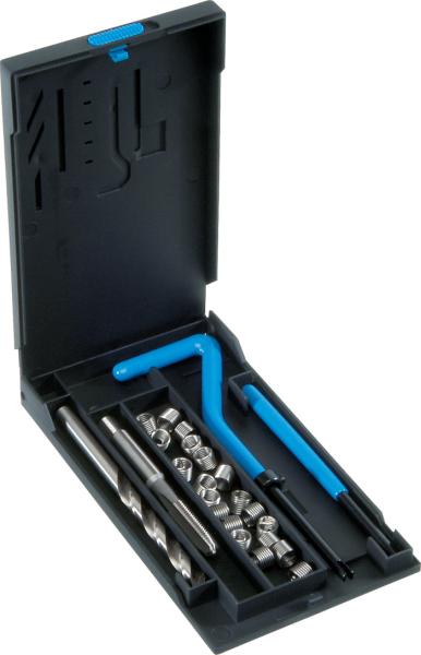 Gewinde-Reparatur-Satz M2 x 0,4 V-Coil - 24-teilig, 1,5 D-Einsätze, Völkel 04001