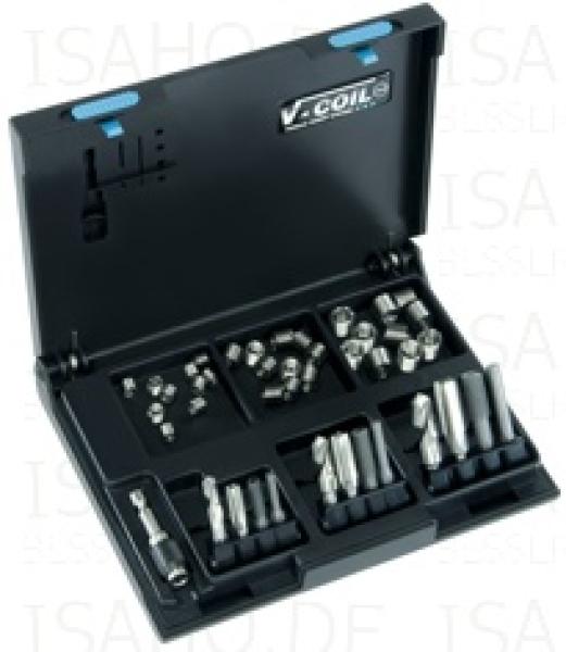 Gewinde-Reparatur-Sortiment M6 - M10 Völkel 04385 - V-COIL rapid, 43-teilig