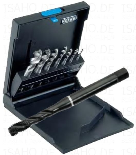 HSSE Weißring Gewindebohrer Set M3 bis M12 RSP - DIN 371/376, in Kassette, Völkel 47862