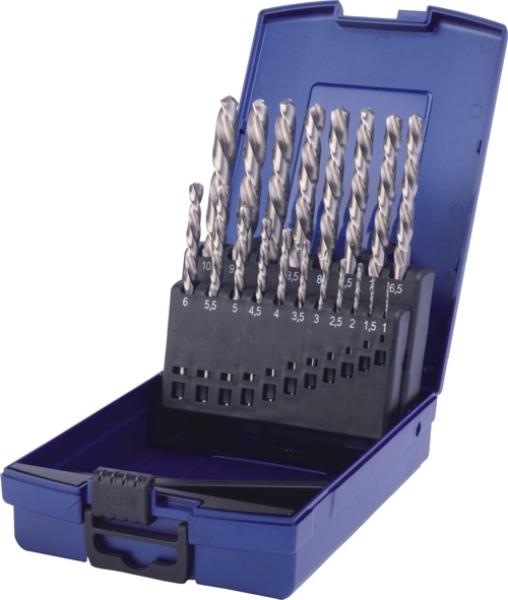 HSSE Co8 Spiralbohrer Satz 19-teilig 1 - 10 mm - in RoseBox, PTG Profiline