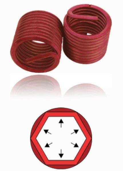 5 Stück Gewindeeinsatz M12 x 1,5 - 1,5D ScrewGrip - frei durchlaufend, A2-Stahl, BaerCoil