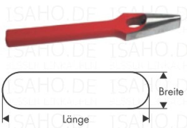 Lang- Locheisen 7 x 3 mm - DIN 7200, Form Langloch