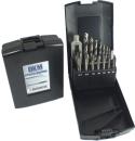 Einschnitt-Gewindebohrersatz M3 - M12, 15-tlg. - HSS, mit Kernlochbohrer und Windeisen
