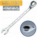 Ring-Maulschlüssel SW 10 mit Knarre umschaltbar - Chrom-Vanadium verchromt, von Heytec