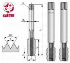 HSS Gewindebohrer 2-tlg. Satz M2,5 x 0,35 - Feingewinde, DIN 2181, CZ-tool